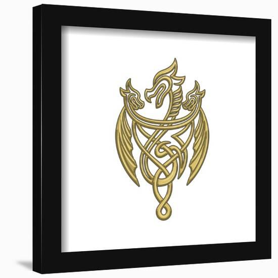 Gallery Pops House of the Dragon - Three Dragon Emblem Wall Art-Trends International-Framed Gallery Pops
