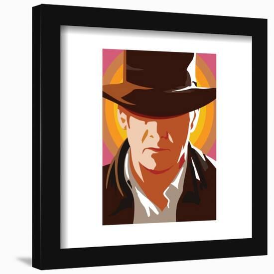 Gallery Pops Indiana Jones and the Dial of Destiny - Indiana Jones Minimalist Wall Art-Trends International-Framed Gallery Pops