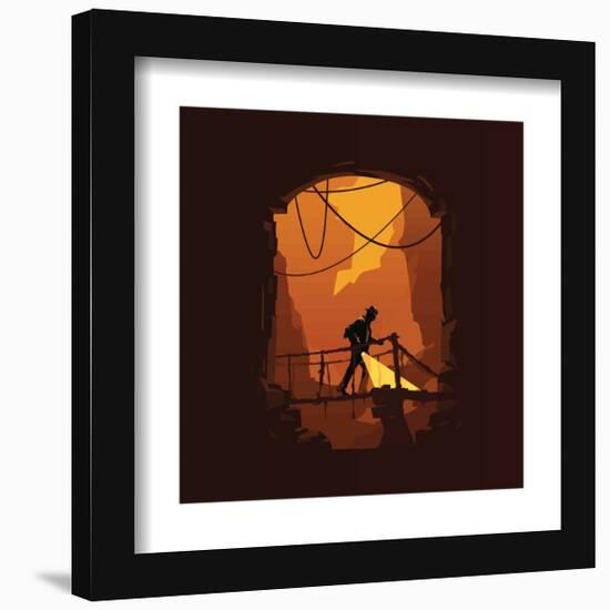 Gallery Pops Indiana Jones and the Dial of Destiny - Rope Bridge Wall Art-Trends International-Framed Gallery Pops