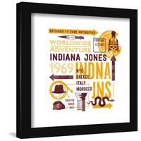 Gallery Pops Indiana Jones and the Dial of Destiny - Worldwide Adventure Wall Art-Trends International-Framed Gallery Pops