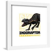 Gallery Pops Jurassic World - Indoraptor Warning Sign Wall Art-Trends International-Framed Gallery Pops