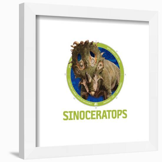 Gallery Pops Jurassic World - Sinoceratops Badge Wall Art-Trends International-Framed Gallery Pops