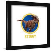 Gallery Pops Jurassic World - Stiggy Badge Wall Art-Trends International-Framed Gallery Pops