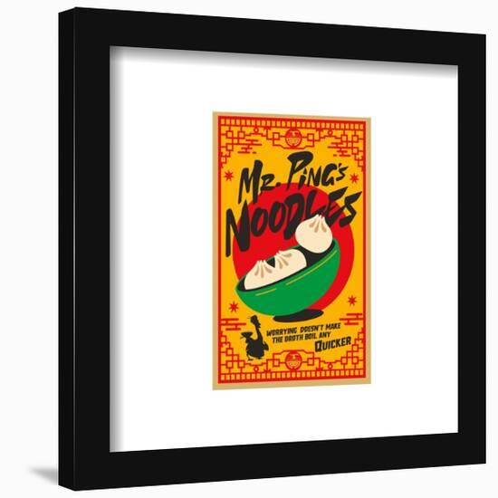 Gallery Pops Kung Fu Panda 4 - Mr. Ping's Noodles Flyer Wall Art-Trends International-Framed Gallery Pops