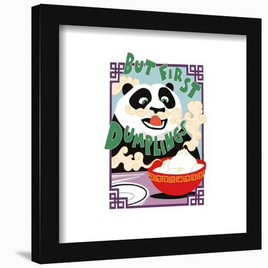 Gallery Pops Kung Fu Panda 4 - Po But First Dumplings Wall Art-Trends International-Framed Gallery Pops