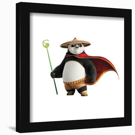 Gallery Pops Kung Fu Panda 4 - Po With Staff Wall Art-Trends International-Framed Gallery Pops