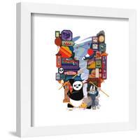 Gallery Pops Kung Fu Panda 4 - Po & Zhen Big City Group Wall Art-Trends International-Framed Gallery Pops