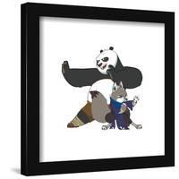 Gallery Pops Kung Fu Panda 4 - Po & Zhen Group Art Wall Art-Trends International-Framed Gallery Pops