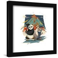 Gallery Pops Kung Fu Panda 4 - Po & Zhen Group Mountain Wall Art-Trends International-Framed Gallery Pops