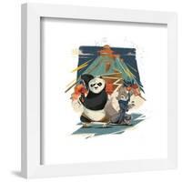 Gallery Pops Kung Fu Panda 4 - Po & Zhen Group Mountain Wall Art-Trends International-Framed Gallery Pops