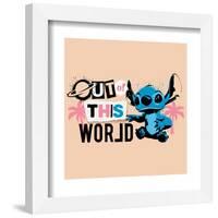 Gallery Pops Lilo & Stitch - Grunge Out Of This World Wall Art-Trends International-Framed Gallery Pops