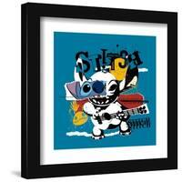 Gallery Pops Lilo & Stitch - Grunge Stitch Wall Art-Trends International-Framed Gallery Pops