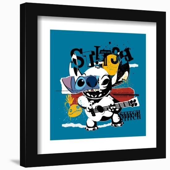 Gallery Pops Lilo & Stitch - Grunge Stitch Wall Art-Trends International-Framed Gallery Pops