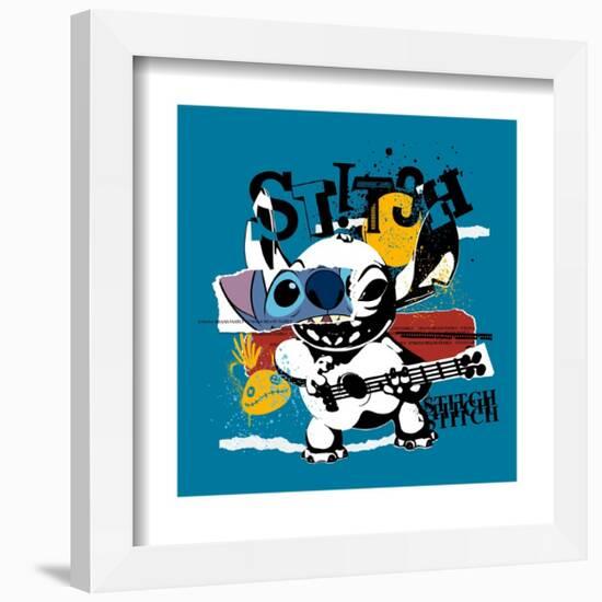 Gallery Pops Lilo & Stitch - Grunge Stitch Wall Art-Trends International-Framed Gallery Pops