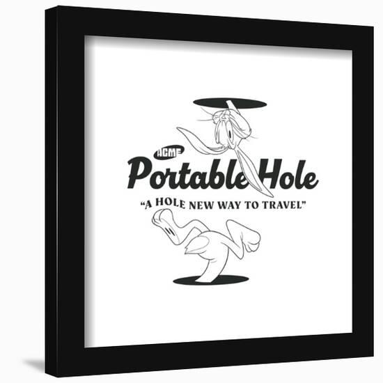 Gallery Pops Looney Tunes - ACME Portable Hole Wall Art-Trends International-Framed Gallery Pops