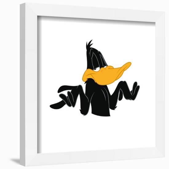 Gallery Pops Looney Tunes - Classic Daffy Duck Shrug Wall Art-Trends International-Framed Gallery Pops