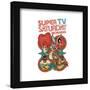 Gallery Pops Looney Tunes - Saturday Morning Cartoons Text Logo Wall Art-Trends International-Framed Gallery Pops
