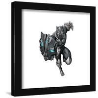 Gallery Pops Marvel Avengers Mech Strike - Black Panther Mech Tech Shield Wall Art-Trends International-Framed Gallery Pops