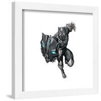 Gallery Pops Marvel Avengers Mech Strike - Black Panther Mech Tech Shield Wall Art-Trends International-Framed Gallery Pops