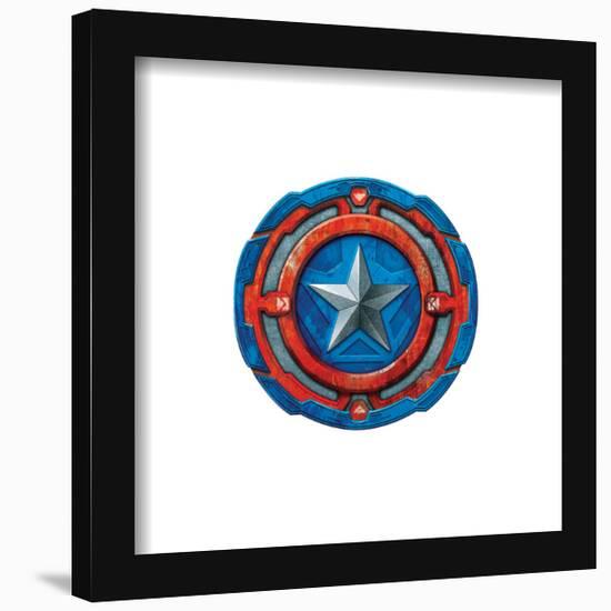 Gallery Pops Marvel Avengers Mech Strike - Captain America Icon Wall Art-Trends International-Framed Gallery Pops