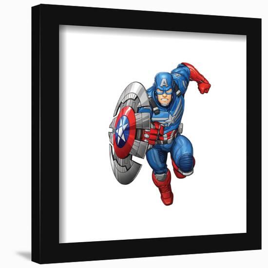 Gallery Pops Marvel Avengers Mech Strike - Captain America Mech Tech MK1 Wall Art-Trends International-Framed Gallery Pops