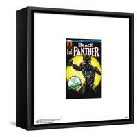 Gallery Pops Marvel Black Panther - Strikes Comic Cover  Wall Art-Trends International-Framed Stretched Canvas