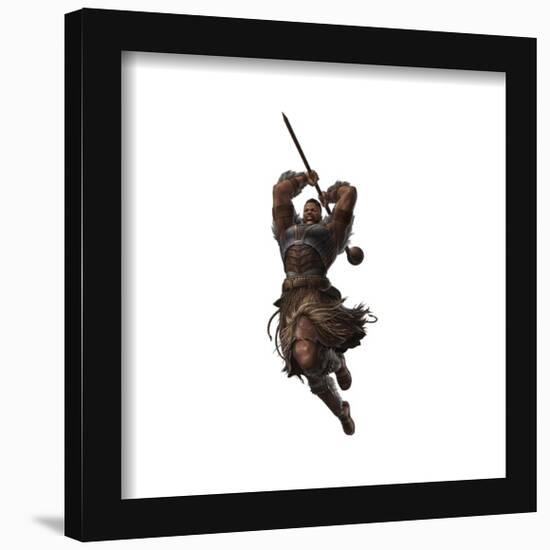 Gallery Pops Marvel Black Panther: Wakanda Forever - M'Baku Pose Staff Wall Art-Trends International-Framed Gallery Pops