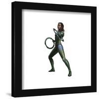 Gallery Pops Marvel Black Panther: Wakanda Forever - Nakia Pose Chakrams Wall Art-Trends International-Framed Gallery Pops