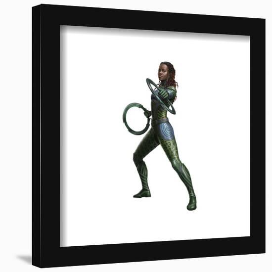 Gallery Pops Marvel Black Panther: Wakanda Forever - Nakia Pose Chakrams Wall Art-Trends International-Framed Gallery Pops