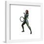 Gallery Pops Marvel Black Panther: Wakanda Forever - Nakia Pose Chakrams Wall Art-Trends International-Framed Gallery Pops