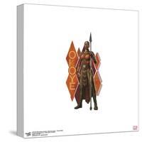 Gallery Pops Marvel Black Panther: Wakanda Forever - Okoye Badge Wall Art-Trends International-Stretched Canvas