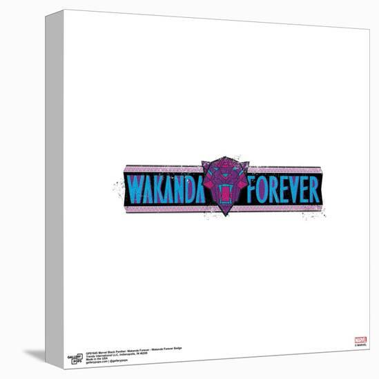 Gallery Pops Marvel Black Panther: Wakanda Forever - Wakanda Badge Wall Art-Trends International-Stretched Canvas