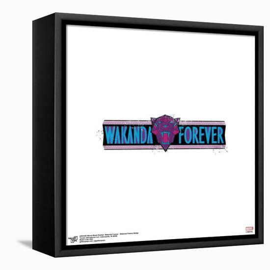 Gallery Pops Marvel Black Panther: Wakanda Forever - Wakanda Badge Wall Art-Trends International-Framed Stretched Canvas