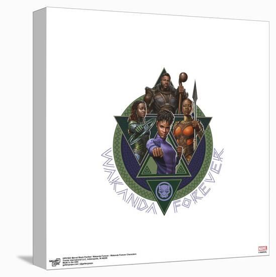 Gallery Pops Marvel Black Panther: Wakanda Forever - Wakanda Characters Wall Art-Trends International-Stretched Canvas