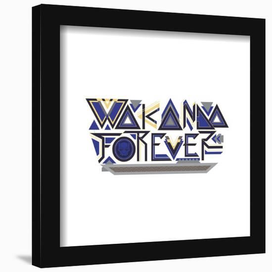 Gallery Pops Marvel Black Panther: Wakanda Forever - Wakanda Forever Text Wall Art-Trends International-Framed Gallery Pops