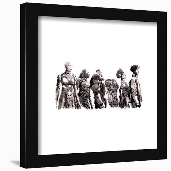 Gallery Pops Marvel Black Panther: Wakanda Forever - Wakanda Warriors Wall Art-Trends International-Framed Gallery Pops