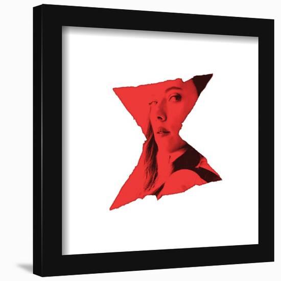 Gallery Pops Marvel Black Widow - Hourglass Icon Wall Art-Trends International-Framed Gallery Pops