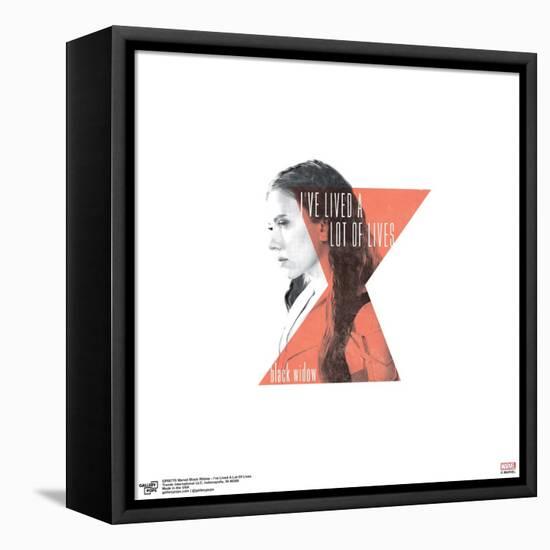 Gallery Pops Marvel Black Widow - I've Lived A Lot Of Lives Wall Art-Trends International-Framed Stretched Canvas