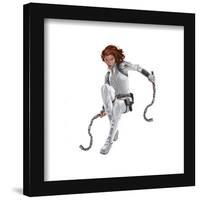 Gallery Pops Marvel Black Widow - Jumping Electroshock Batons Wall Art-Trends International-Framed Gallery Pops