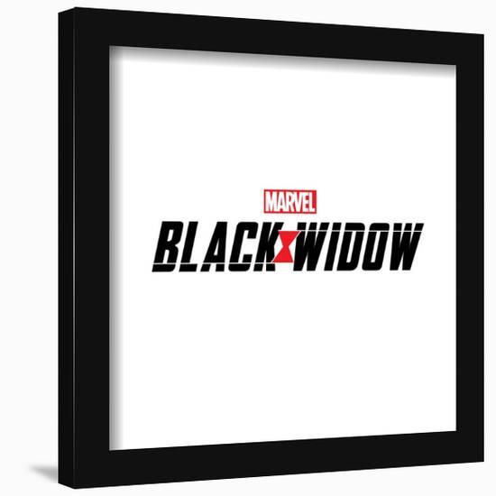 Gallery Pops Marvel Black Widow - Logo Wall Art-Trends International-Framed Gallery Pops