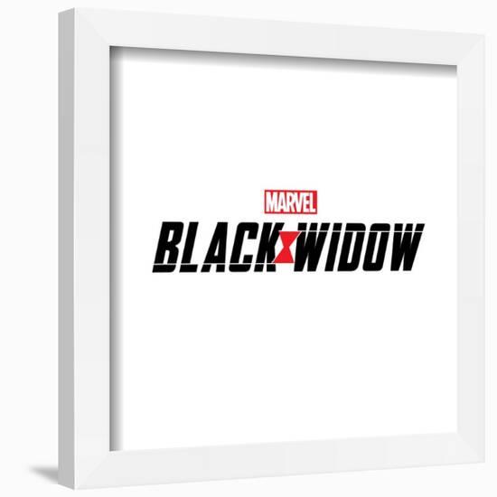 Gallery Pops Marvel Black Widow - Logo Wall Art-Trends International-Framed Gallery Pops