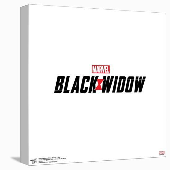 Gallery Pops Marvel Black Widow - Logo Wall Art-Trends International-Stretched Canvas