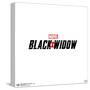 Gallery Pops Marvel Black Widow - Logo Wall Art-Trends International-Stretched Canvas