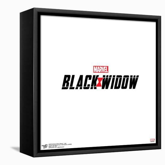 Gallery Pops Marvel Black Widow - Logo Wall Art-Trends International-Framed Stretched Canvas