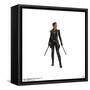 Gallery Pops Marvel Black Widow - Standing Electroshock Batons Wall Art-Trends International-Framed Stretched Canvas