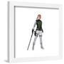 Gallery Pops Marvel Black Widow - Yelena Crimson Widow Long Bo Staff Wall Art-Trends International-Framed Gallery Pops