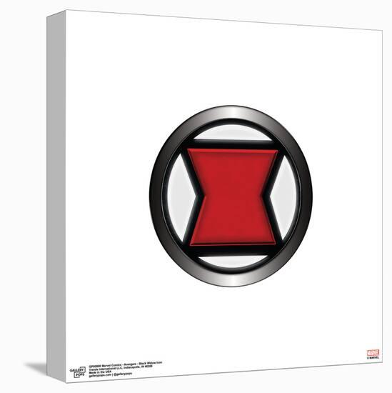 Gallery Pops Marvel Comics Avengers - Black Widow Icon Wall Art-Trends International-Stretched Canvas