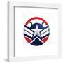 Gallery Pops Marvel Comics Avengers - Captain America Icon (Sam Wilson) Wall Art-Trends International-Framed Gallery Pops