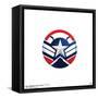 Gallery Pops Marvel Comics Avengers - Captain America Icon (Sam Wilson) Wall Art-Trends International-Framed Stretched Canvas