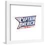 Gallery Pops Marvel Comics Avengers - Captain America Text (Sam Wilson) Wall Art-Trends International-Framed Gallery Pops